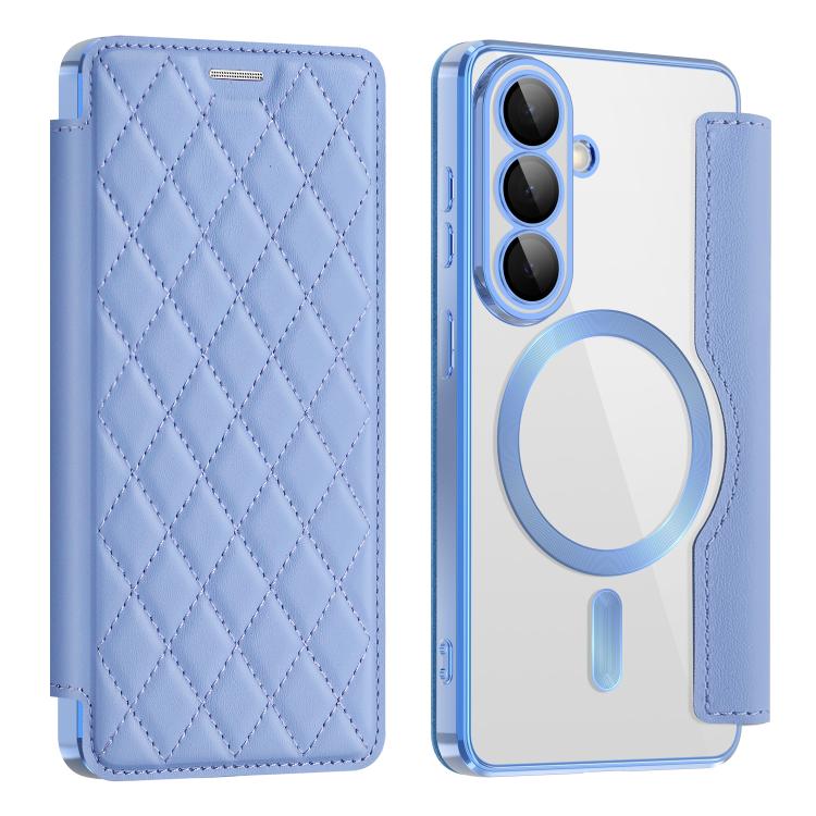 Shield MagSafe RFID Anti-theft Rhombus Leather Phone Case, For Samsung Galaxy S26+ 5G, For Samsung Galaxy S26 Ultra 5G, For Samsung Galaxy S26 5G