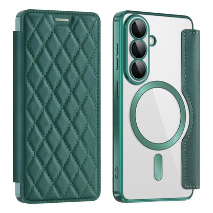 Shield MagSafe RFID Anti-theft Rhombus Leather Phone Case, For Samsung Galaxy S26+ 5G, For Samsung Galaxy S26 Ultra 5G, For Samsung Galaxy S26 5G