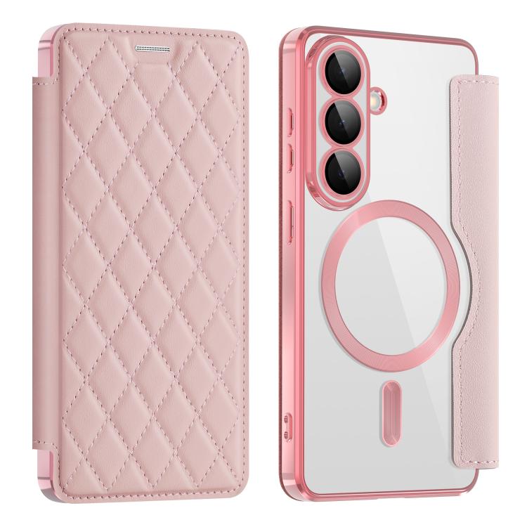 Shield MagSafe RFID Anti-theft Rhombus Leather Phone Case, For Samsung Galaxy S26+ 5G, For Samsung Galaxy S26 Ultra 5G, For Samsung Galaxy S26 5G