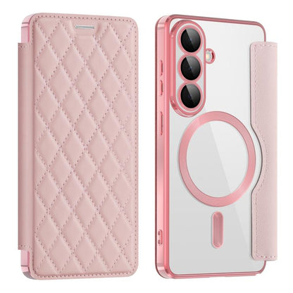 Shield MagSafe RFID Anti-theft Rhombus Leather Phone Case, For Samsung Galaxy S26+ 5G, For Samsung Galaxy S26 Ultra 5G, For Samsung Galaxy S26 5G