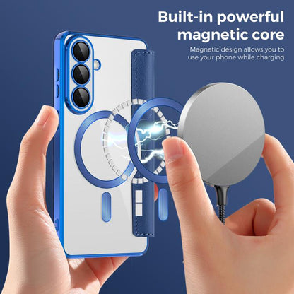 Shield MagSafe RFID Anti-theft Rhombus Leather Phone Case, For Samsung Galaxy S26+ 5G, For Samsung Galaxy S26 Ultra 5G, For Samsung Galaxy S26 5G