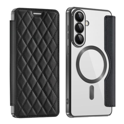 Shield MagSafe RFID Anti-theft Rhombus Leather Phone Case, For Samsung Galaxy S26+ 5G, For Samsung Galaxy S26 Ultra 5G, For Samsung Galaxy S26 5G