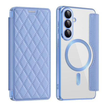 Shield MagSafe RFID Anti-theft Rhombus Leather Phone Case, For Samsung Galaxy S26+ 5G, For Samsung Galaxy S26 Ultra 5G, For Samsung Galaxy S26 5G