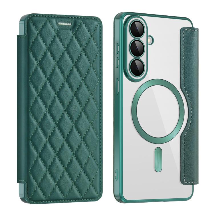 Shield MagSafe RFID Anti-theft Rhombus Leather Phone Case, For Samsung Galaxy S26+ 5G, For Samsung Galaxy S26 Ultra 5G, For Samsung Galaxy S26 5G