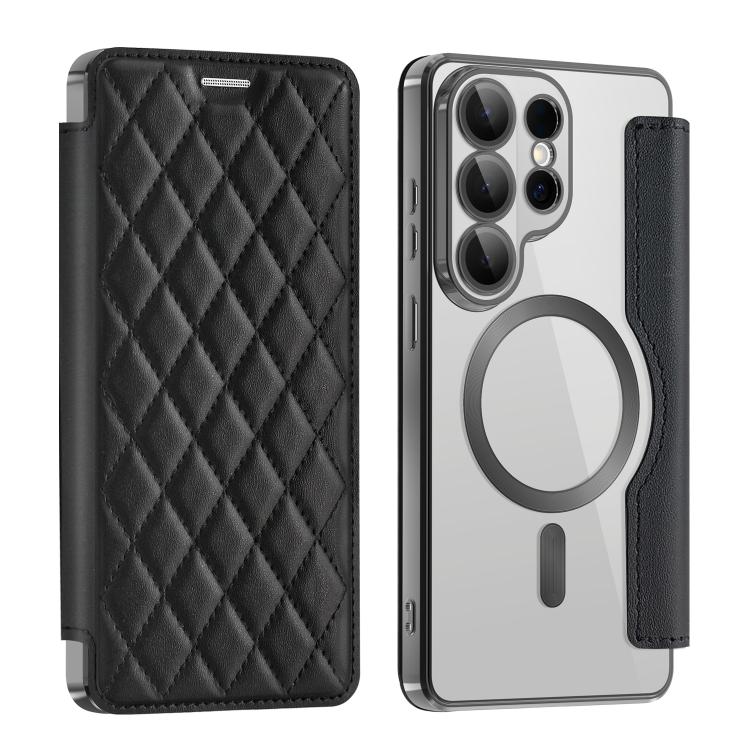 Shield MagSafe RFID Anti-theft Rhombus Leather Phone Case, For Samsung Galaxy S26+ 5G, For Samsung Galaxy S26 Ultra 5G, For Samsung Galaxy S26 5G
