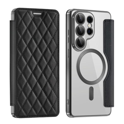 Shield MagSafe RFID Anti-theft Rhombus Leather Phone Case, For Samsung Galaxy S26+ 5G, For Samsung Galaxy S26 Ultra 5G, For Samsung Galaxy S26 5G