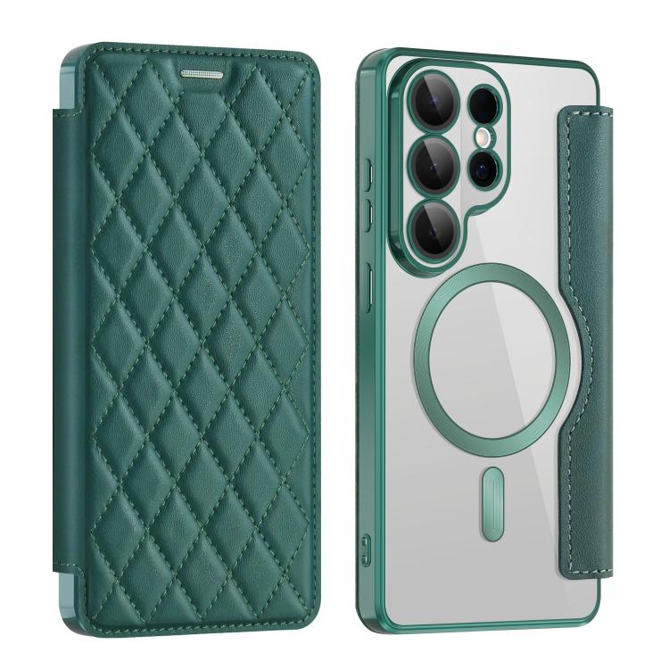 Shield MagSafe RFID Anti-theft Rhombus Leather Phone Case, For Samsung Galaxy S26+ 5G, For Samsung Galaxy S26 Ultra 5G, For Samsung Galaxy S26 5G