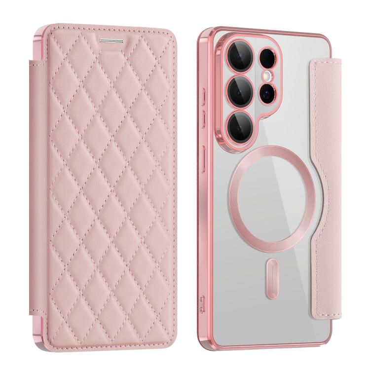 Shield MagSafe RFID Anti-theft Rhombus Leather Phone Case, For Samsung Galaxy S26+ 5G, For Samsung Galaxy S26 Ultra 5G, For Samsung Galaxy S26 5G