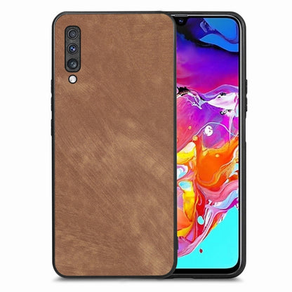 Vintage Leather PC Back Cover Phone Case, For Samsung Galaxy A70/A70S, For Samsung Galaxy A50/A50S/A30S, For Samsung Galaxy Note10, For Samsung Galaxy Note10+