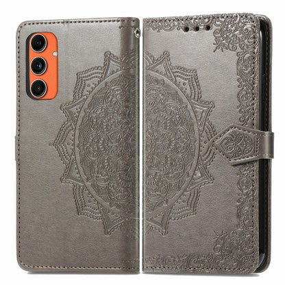 Mandala Flower Embossed Leather Phone Case