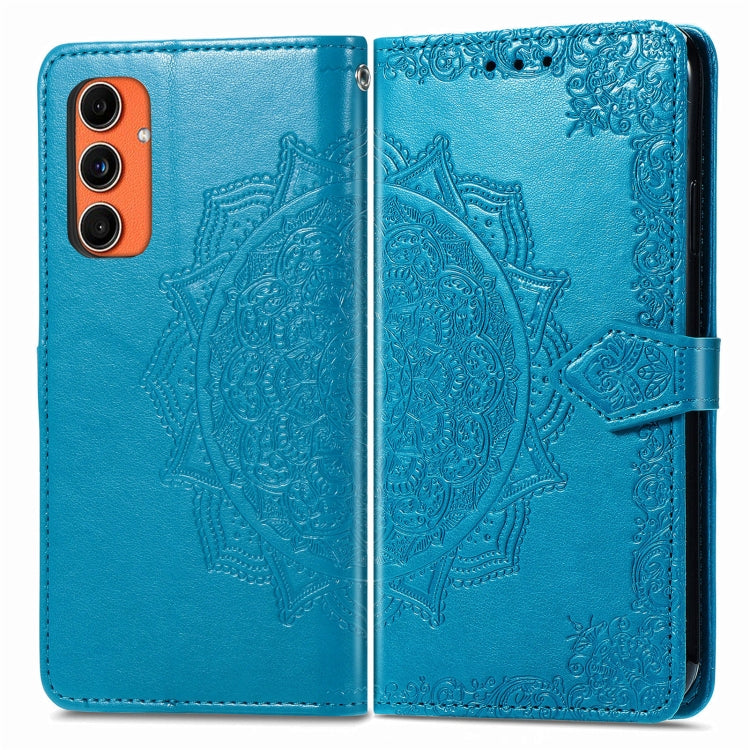 Mandala Flower Embossed Leather Phone Case