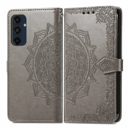 Mandala Flower Embossed Leather Phone Case, For Samsung Galaxy M55, For Samsung Galaxy S24 Ultra 5G, For Samsung Galaxy S24+ 5G, For Samsung Galaxy S24 5G