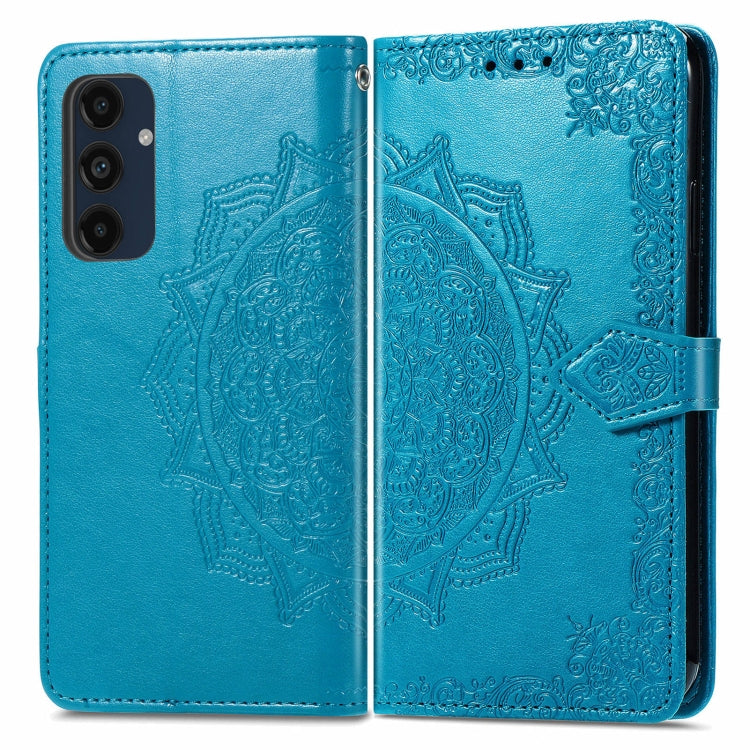 Mandala Flower Embossed Leather Phone Case, For Samsung Galaxy S25 Ultra 5G, For Samsung Galaxy C55, For Samsung Galaxy M55, For Samsung Galaxy S24 Ultra 5G