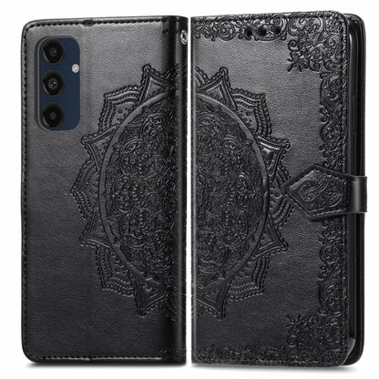Mandala Flower Embossed Leather Phone Case, For Samsung Galaxy S25 Ultra 5G, For Samsung Galaxy C55, For Samsung Galaxy M55, For Samsung Galaxy S24 Ultra 5G