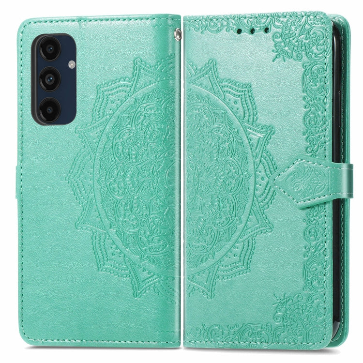 Mandala Flower Embossed Leather Phone Case, For Samsung Galaxy S25 Ultra 5G, For Samsung Galaxy C55, For Samsung Galaxy M55, For Samsung Galaxy S24 Ultra 5G