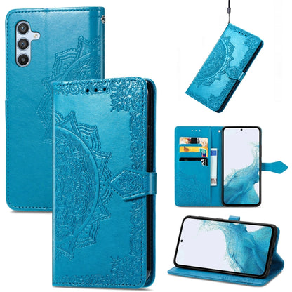 Mandala Flower Embossed Leather Phone Case, For Samsung Galaxy A57 5G, For Samsung Galaxy A37 5G, For Samsung Galaxy S25 Edge 5G, For Samsung Galaxy A56 5G