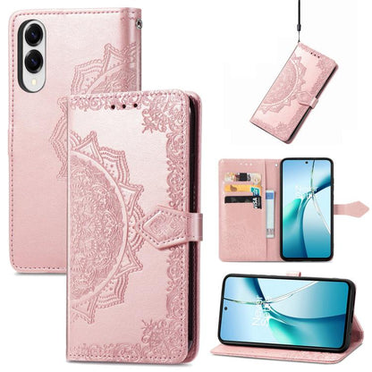 Mandala Flower Embossed Leather Phone Case, For Samsung Galaxy A57 5G, For Samsung Galaxy A37 5G, For Samsung Galaxy S25 Edge 5G, For Samsung Galaxy A56 5G