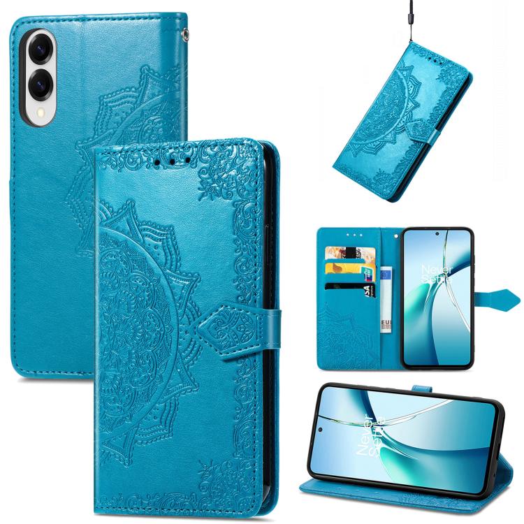 Mandala Flower Embossed Leather Phone Case, For Samsung Galaxy A57 5G, For Samsung Galaxy A37 5G, For Samsung Galaxy S25 Edge 5G, For Samsung Galaxy A56 5G