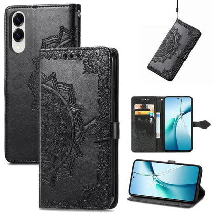 Mandala Flower Embossed Leather Phone Case, For Samsung Galaxy A57 5G, For Samsung Galaxy A37 5G, For Samsung Galaxy S25 Edge 5G, For Samsung Galaxy A56 5G