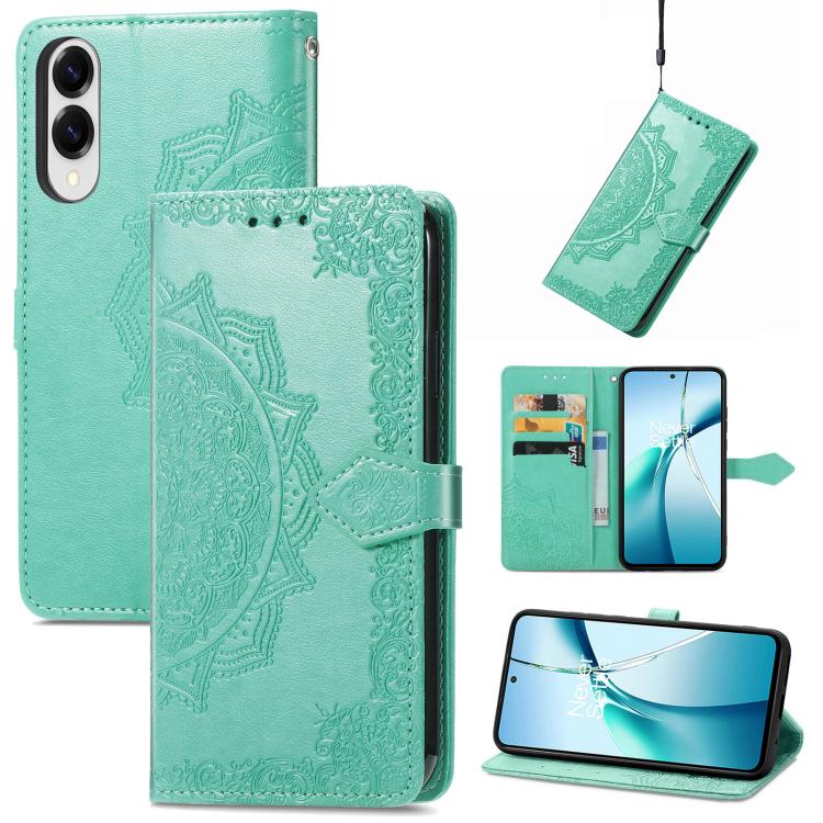 Mandala Flower Embossed Leather Phone Case, For Samsung Galaxy A57 5G, For Samsung Galaxy A37 5G, For Samsung Galaxy S25 Edge 5G, For Samsung Galaxy A56 5G
