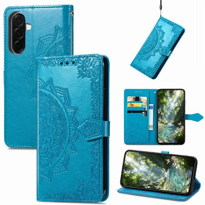 Mandala Flower Embossed Leather Phone Case, For Samsung Galaxy A57 5G, For Samsung Galaxy A37 5G, For Samsung Galaxy S25 Edge 5G, For Samsung Galaxy A56 5G