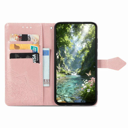 Mandala Flower Embossed Leather Phone Case, For Samsung Galaxy A57 5G, For Samsung Galaxy A37 5G, For Samsung Galaxy S25 Edge 5G, For Samsung Galaxy A56 5G