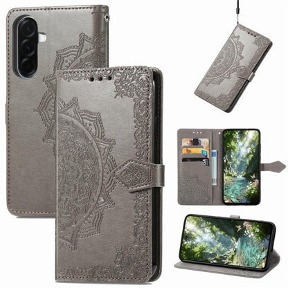 Mandala Flower Embossed Leather Phone Case, For Samsung Galaxy A57 5G, For Samsung Galaxy A37 5G, For Samsung Galaxy S25 Edge 5G, For Samsung Galaxy A56 5G