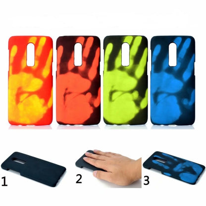 Paste Skin + PC Thermal Sensor Discoloration Case for One Plus 6, For OnePlus 6