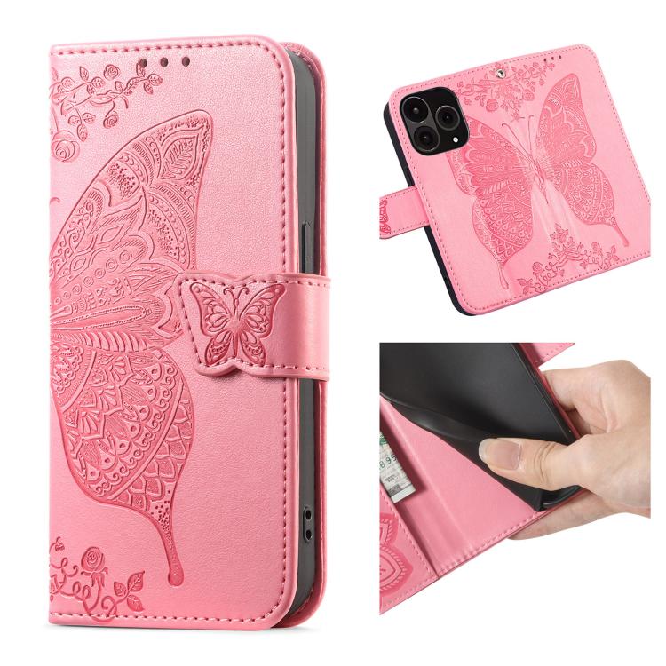 Butterfly Love Flower Embossed Leather Phone Case, For OnePlus 15, For OnePlus Ace 3 Pro, For OnePlus Nord 3
