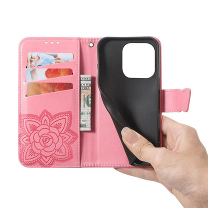 Butterfly Love Flower Embossed Leather Phone Case, For OnePlus 15, For OnePlus Ace 3 Pro, For OnePlus Nord 3