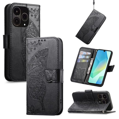 Butterfly Love Flower Embossed Leather Phone Case, For OnePlus 15, For OnePlus Ace 3 Pro, For OnePlus Nord 3