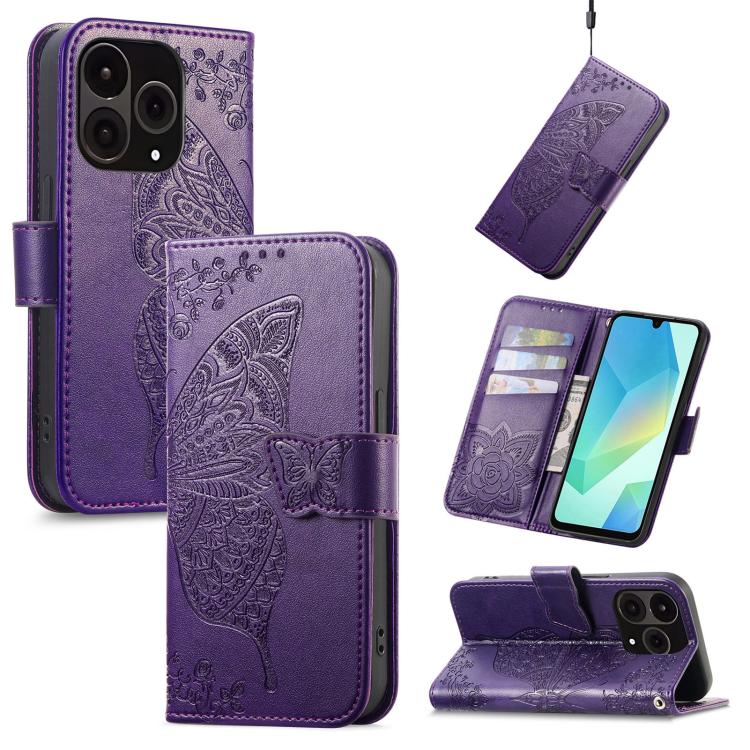 Butterfly Love Flower Embossed Leather Phone Case, For OnePlus 15, For OnePlus Ace 3 Pro, For OnePlus Nord 3