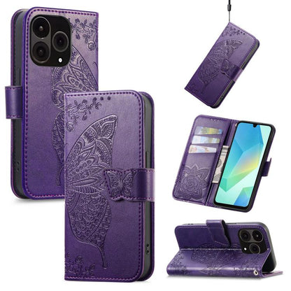 Butterfly Love Flower Embossed Leather Phone Case, For OnePlus 15, For OnePlus Ace 3 Pro, For OnePlus Nord 3