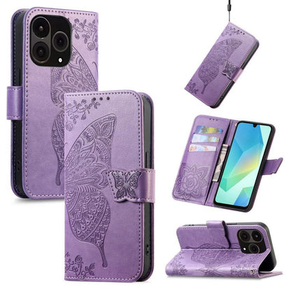 Butterfly Love Flower Embossed Leather Phone Case, For OnePlus 15, For OnePlus Ace 3 Pro, For OnePlus Nord 3