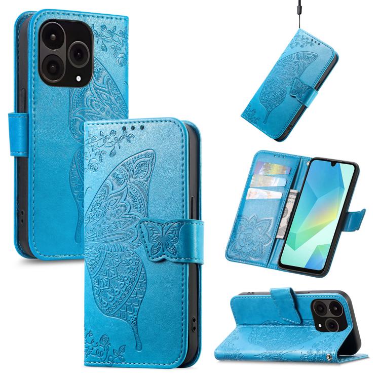 Butterfly Love Flower Embossed Leather Phone Case, For OnePlus 15, For OnePlus Ace 3 Pro, For OnePlus Nord 3