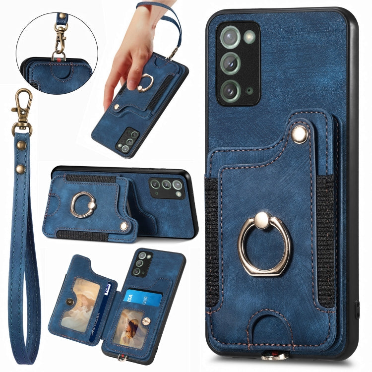 Retro Skin-feel Ring Multi-card Wallet Phone Case, For Samsung Galaxy S23 FE 5G, For Samsung Galaxy Note20  Ultra, For Samsung Galaxy Note20, For Samsung Galaxy Note10