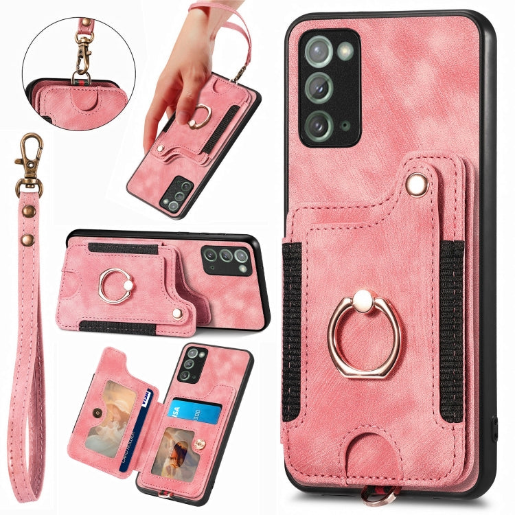Retro Skin-feel Ring Multi-card Wallet Phone Case, For Samsung Galaxy S23 FE 5G, For Samsung Galaxy Note20  Ultra, For Samsung Galaxy Note20, For Samsung Galaxy Note10