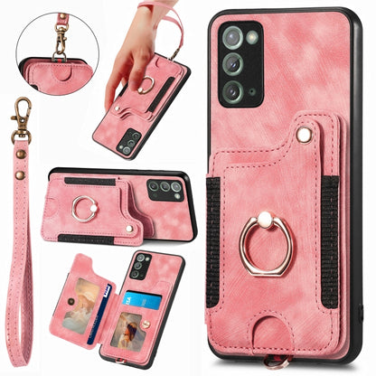 Retro Skin-feel Ring Multi-card Wallet Phone Case, For Samsung Galaxy S23 FE 5G, For Samsung Galaxy Note20  Ultra, For Samsung Galaxy Note20, For Samsung Galaxy Note10