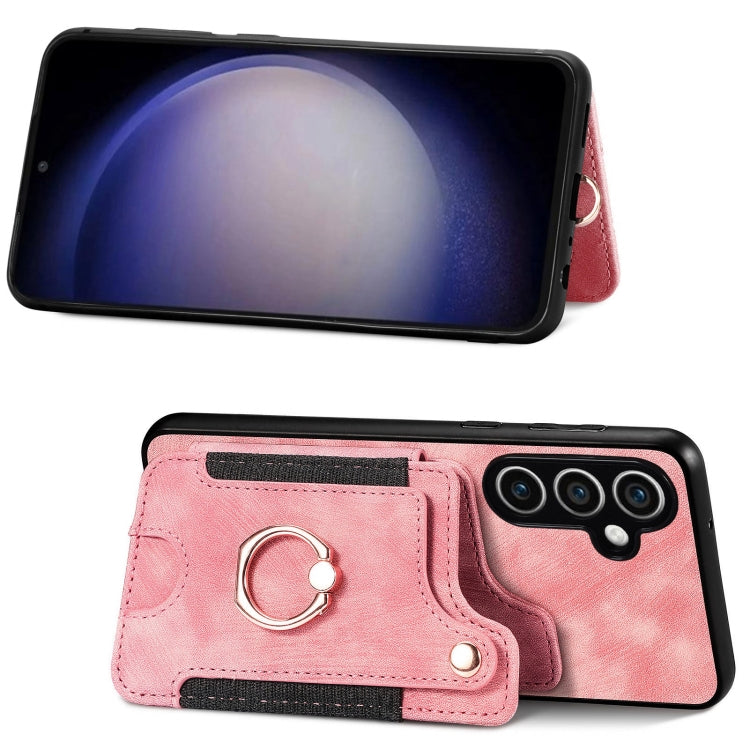 Retro Skin-feel Ring Multi-card Wallet Phone Case, For Samsung Galaxy S23 FE 5G, For Samsung Galaxy Note20  Ultra, For Samsung Galaxy Note20, For Samsung Galaxy Note10