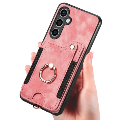 Retro Skin-feel Ring Multi-card Wallet Phone Case, For Samsung Galaxy S23 FE 5G, For Samsung Galaxy Note20  Ultra, For Samsung Galaxy Note20, For Samsung Galaxy Note10