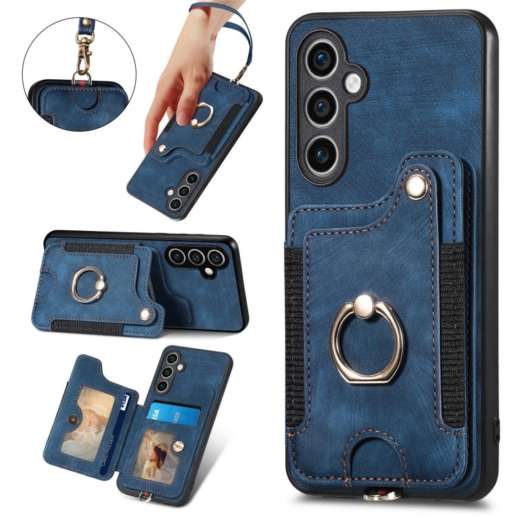 Retro Skin-feel Ring Multi-card Wallet Phone Case, For Samsung Galaxy S23 FE 5G, For Samsung Galaxy Note20  Ultra, For Samsung Galaxy Note20, For Samsung Galaxy Note10
