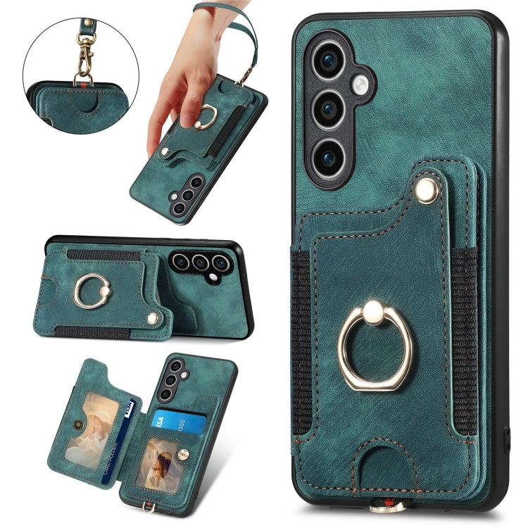 Retro Skin-feel Ring Multi-card Wallet Phone Case, For Samsung Galaxy S23 FE 5G, For Samsung Galaxy Note20  Ultra, For Samsung Galaxy Note20, For Samsung Galaxy Note10