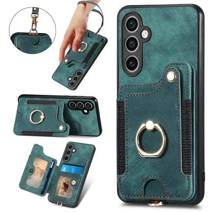 Retro Skin-feel Ring Multi-card Wallet Phone Case, For Samsung Galaxy S23 FE 5G, For Samsung Galaxy Note20  Ultra, For Samsung Galaxy Note20, For Samsung Galaxy Note10