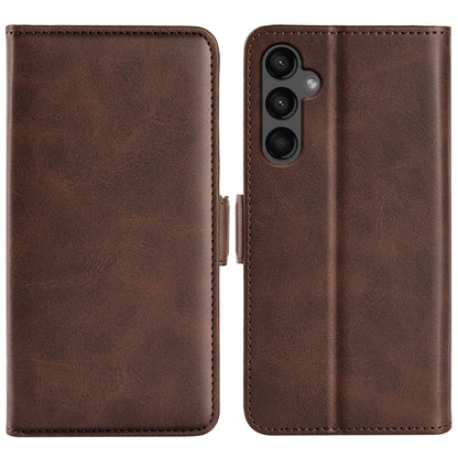 Dual-side Magnetic Buckle Horizontal Flip Leather Phone Case, For Samsung Galaxy S24+ 5G, For Samsung Galaxy S24 5G, For Samsung Galaxy A15, For Samsung Galaxy A05