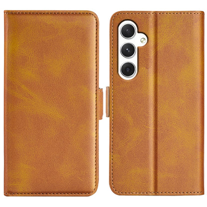 Dual-side Magnetic Buckle Horizontal Flip Leather Phone Case, For Samsung Galaxy S24+ 5G, For Samsung Galaxy S24 5G, For Samsung Galaxy A15, For Samsung Galaxy A05