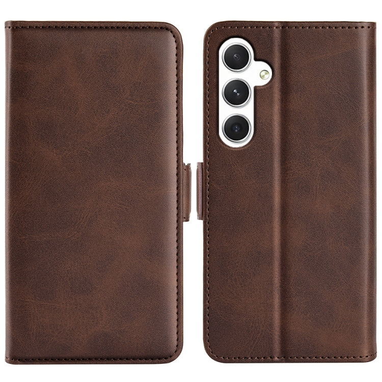 Dual-side Magnetic Buckle Horizontal Flip Leather Phone Case, For Samsung Galaxy A55, For Samsung Galaxy A35, For Samsung Galaxy S24 Ultra 5G, For Samsung Galaxy S24+ 5G