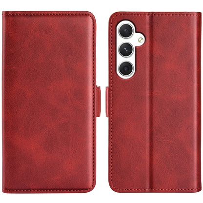 Dual-side Magnetic Buckle Horizontal Flip Leather Phone Case, For Samsung Galaxy S24+ 5G, For Samsung Galaxy S24 5G, For Samsung Galaxy A15, For Samsung Galaxy A05