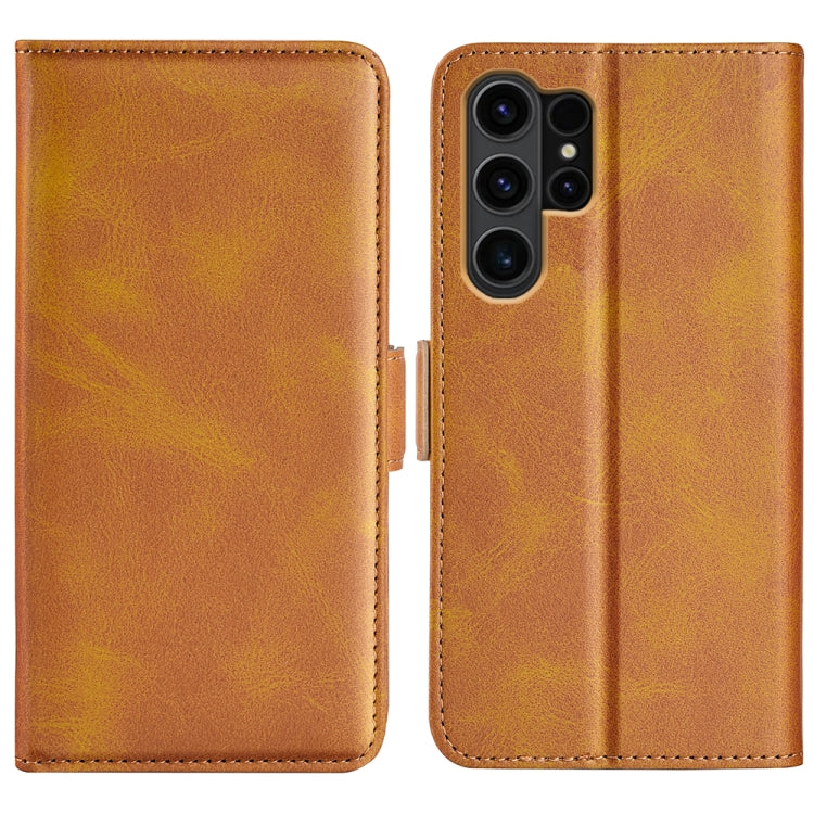 Dual-side Magnetic Buckle Horizontal Flip Leather Phone Case, For Samsung Galaxy A55, For Samsung Galaxy A35, For Samsung Galaxy S24 Ultra 5G, For Samsung Galaxy S24+ 5G