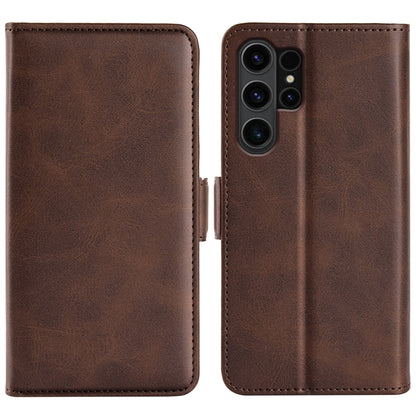 Dual-side Magnetic Buckle Horizontal Flip Leather Phone Case, For Samsung Galaxy A55, For Samsung Galaxy A35, For Samsung Galaxy S24 Ultra 5G, For Samsung Galaxy S24+ 5G