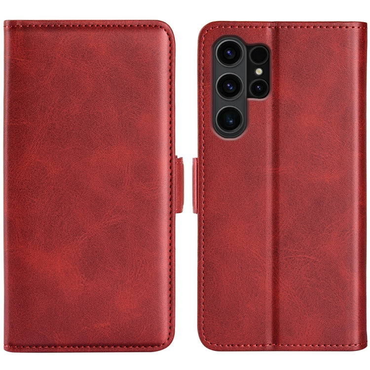 Dual-side Magnetic Buckle Horizontal Flip Leather Phone Case, For Samsung Galaxy A55, For Samsung Galaxy A35, For Samsung Galaxy S24 Ultra 5G, For Samsung Galaxy S24+ 5G